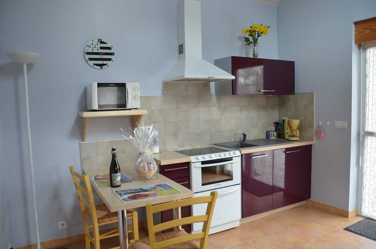 Maison 2 pers. à Botsorhel, jardin clôturé et barbecue - Photo 8