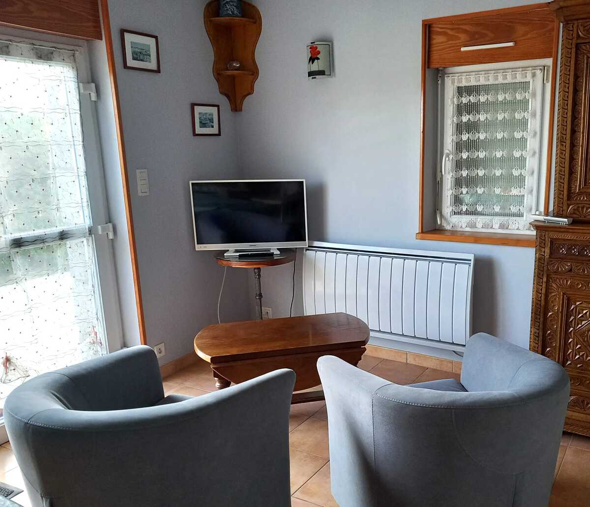 Maison 2 pers. à Botsorhel, jardin clôturé et barbecue - Photo 10