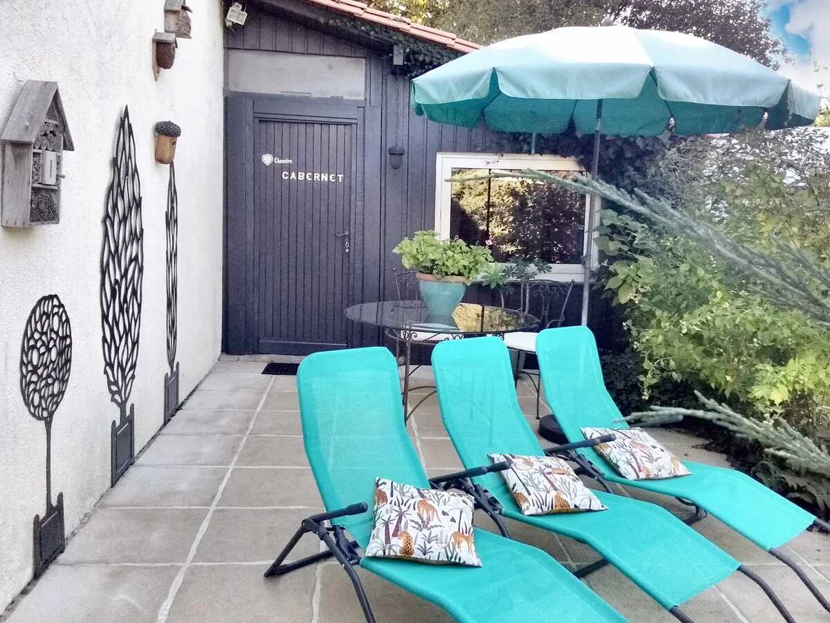 Villa 3 étoiles à Arsac : piscine privée, 3 chambres pour 8 - Photo 24