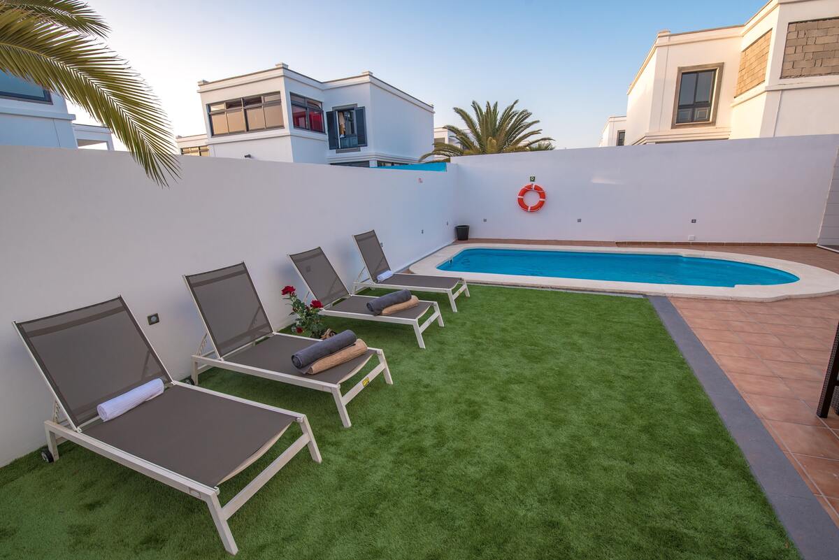 Villa 120 m² Playa Blanca, piscine privée toute l'année - Photo 22