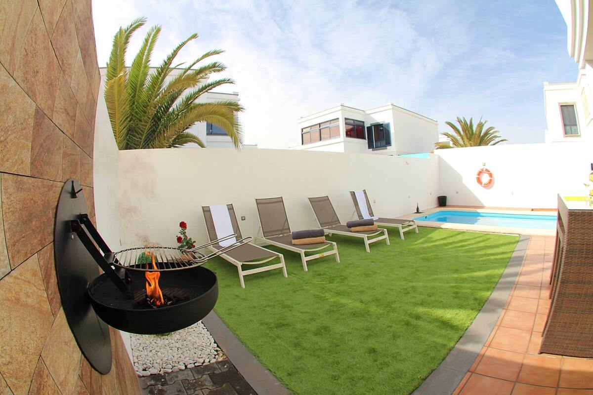 Villa 120 m² Playa Blanca, piscine privée toute l'année - Photo 35