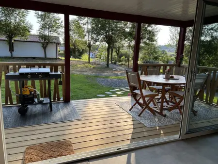 Location chalet à Hasparren, Charmant chalet avec spa à Hasparren, 50 m², piscine partagée