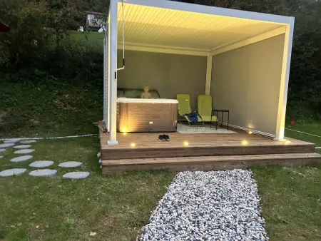 Chalet avec spa et piscine partagée à Hasparren, 3 chambres : photo 24