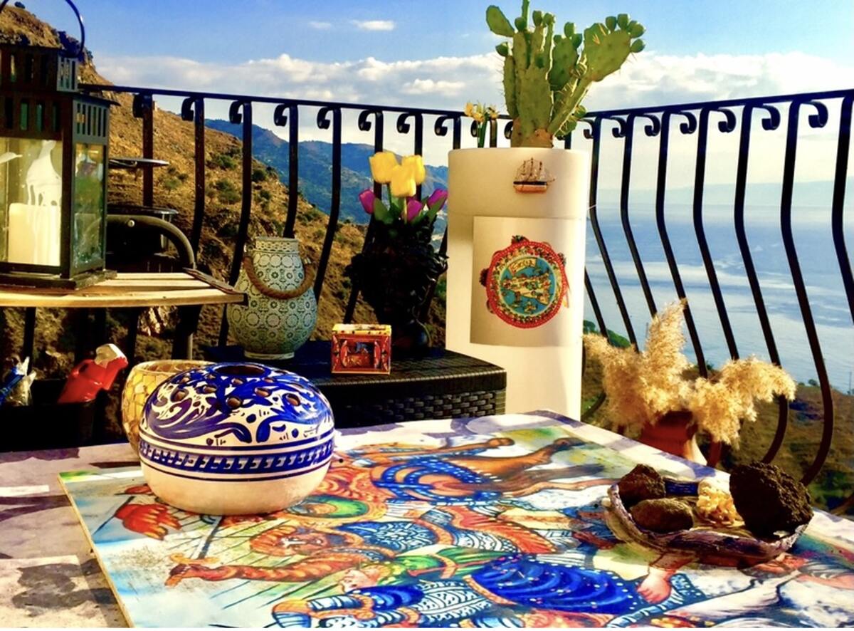 Appartement 6 personnes à Taormina, 3 balcons vue mer - Photo 6