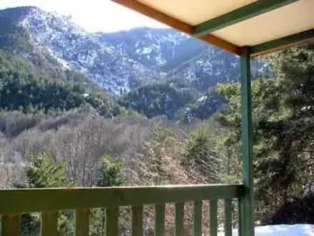 Bungalow 35 m² avec terrasse et piscine partagée à Escaro : photo 12