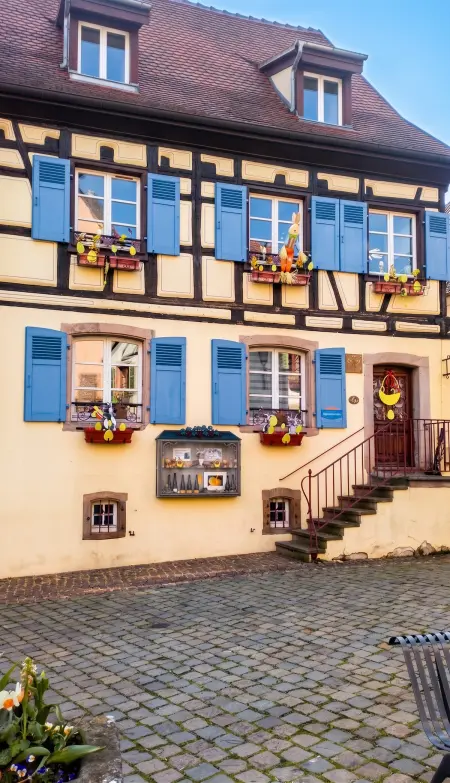 Appartement avec cheminée et terrasse à Eguisheim, 110 m², 8 personnes : photo 11