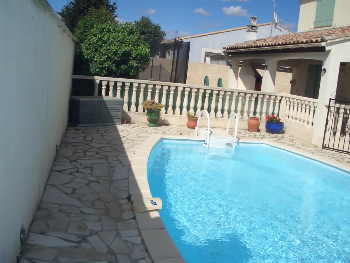 Villa 6 personnes Poussan, piscine ouverte toute l'année - Photo 2
