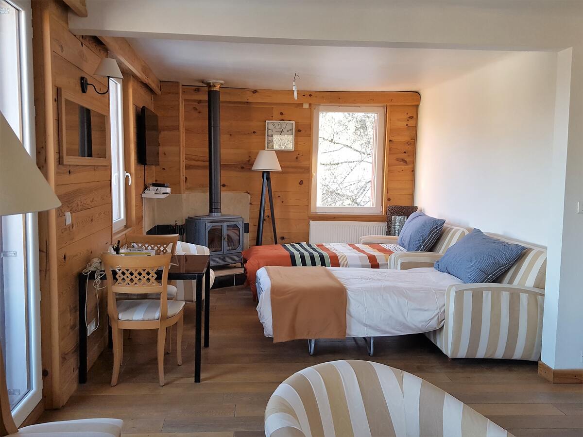 Appartement 8 pers. vue montagnes et jardin à Mont-Saxonnex - Photo 8