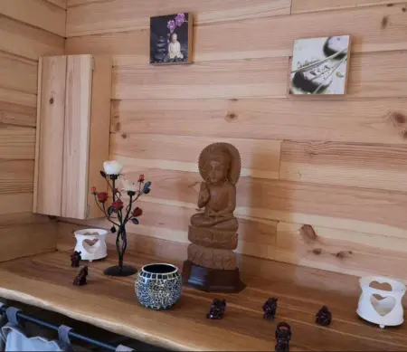 Studio avec jacuzzi, sauna et piscine partagée à Louâtre : photo 17