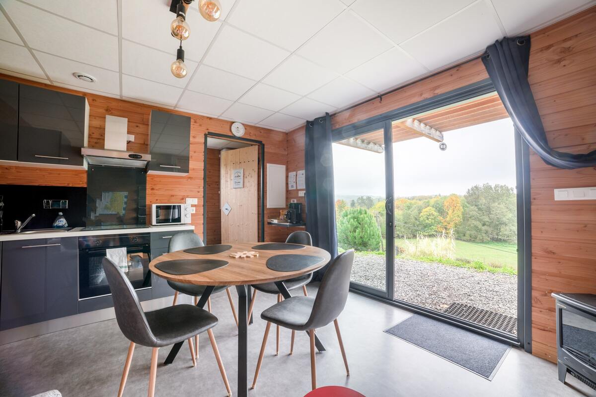Chalet 32 m² à Saint-Sylvestre, terrasse et coin feu - Photo 9