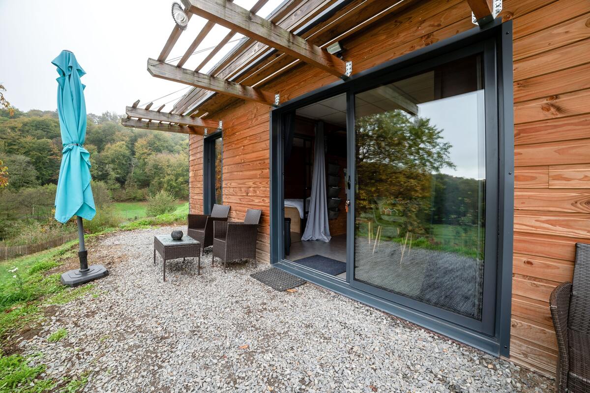 Chalet 32 m² à Saint-Sylvestre, terrasse et coin feu - Photo 13