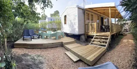 Location bungalow à Lège Cap Ferret, Bungalow familial à Lège-Cap-Ferret avec piscine partagée