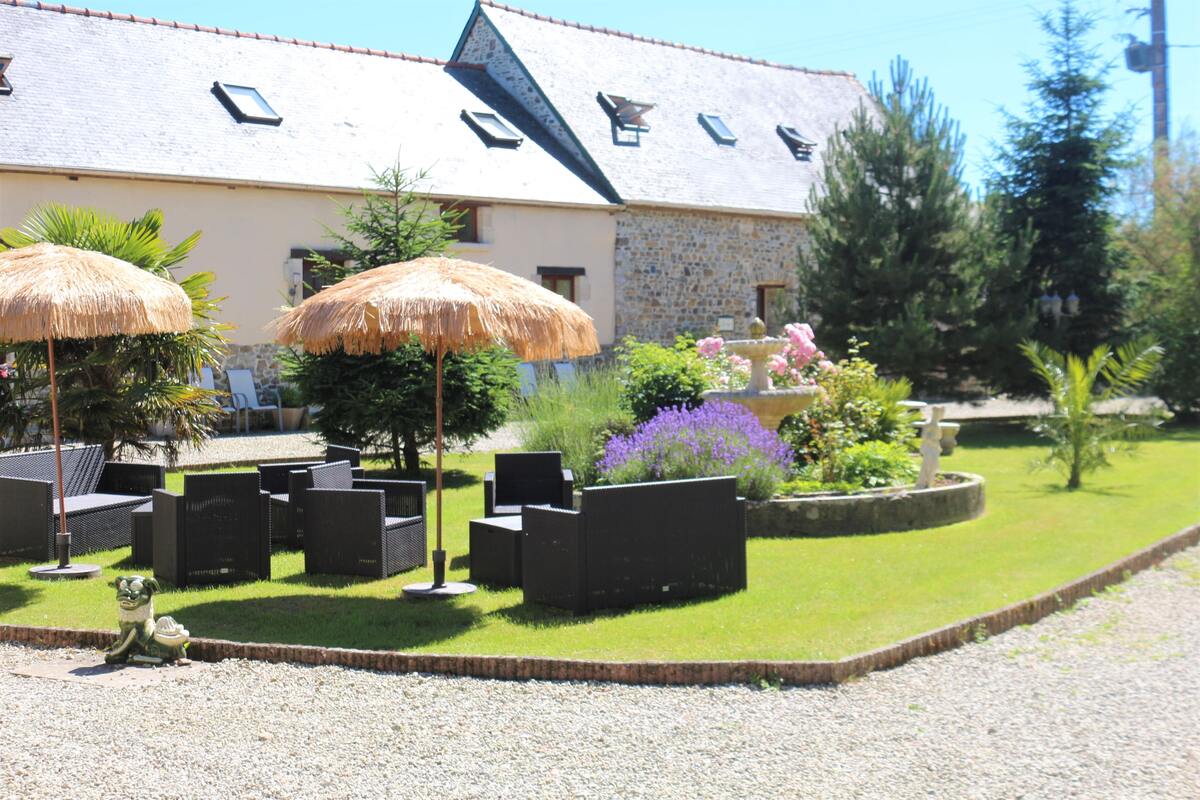Maison 6 pers. à Néhou avec piscine été et balançoire - Photo 13