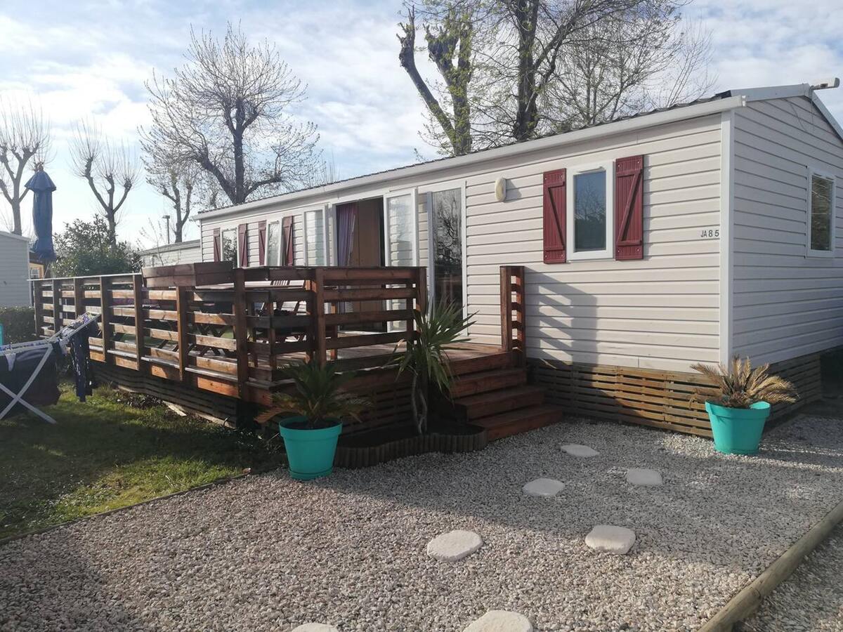 Bungalow 6 pers. à Vias, piscine et jardin privé - Photo 9