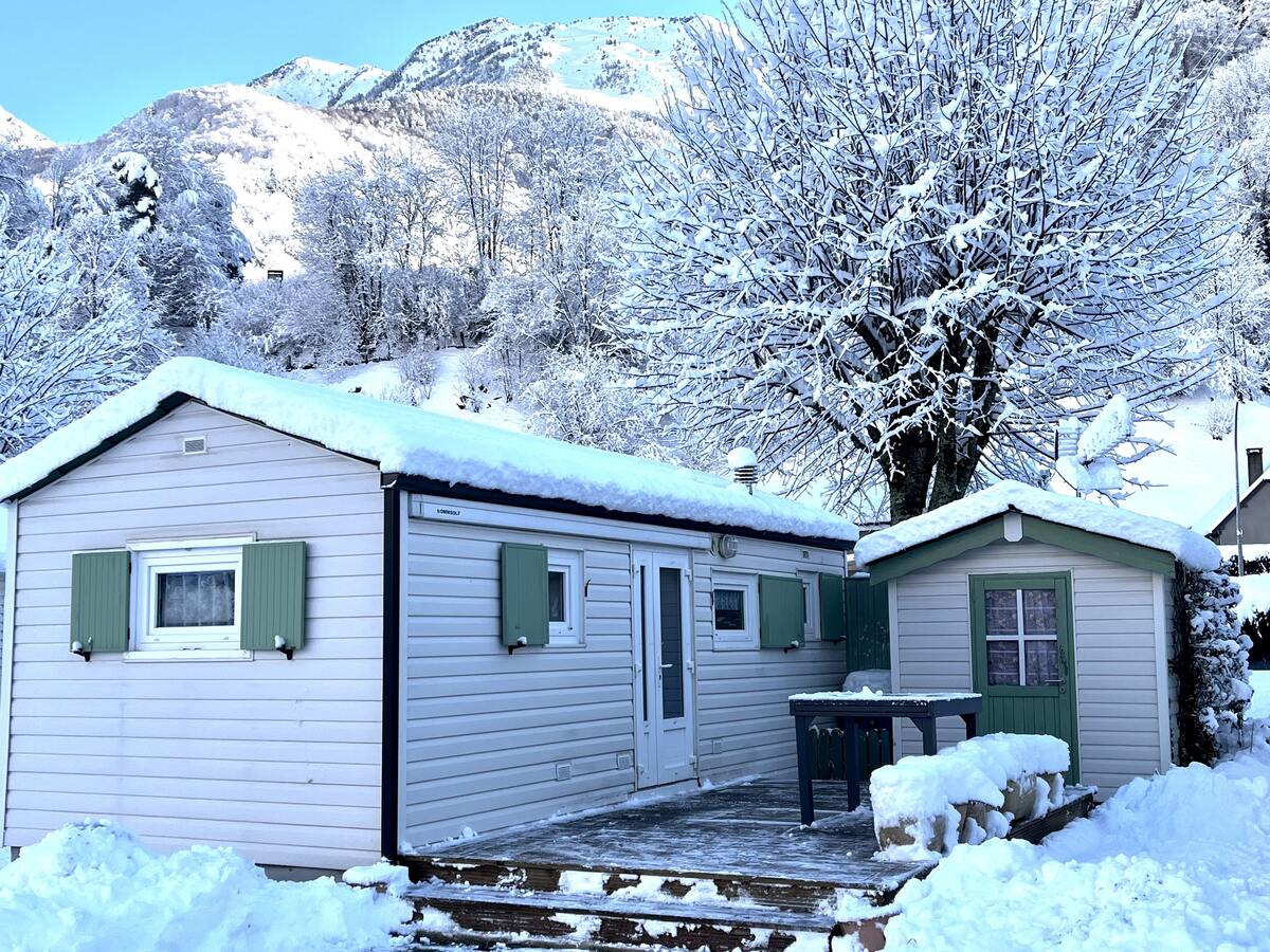 Bungalow 3 pers. à Cauterets, terrasse barbecue et vue montagne - Photo 1