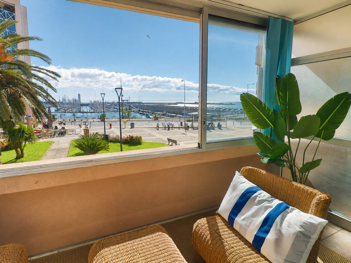 T2 climatisé Sète avec garage privé et loggia vue port - Photo 1