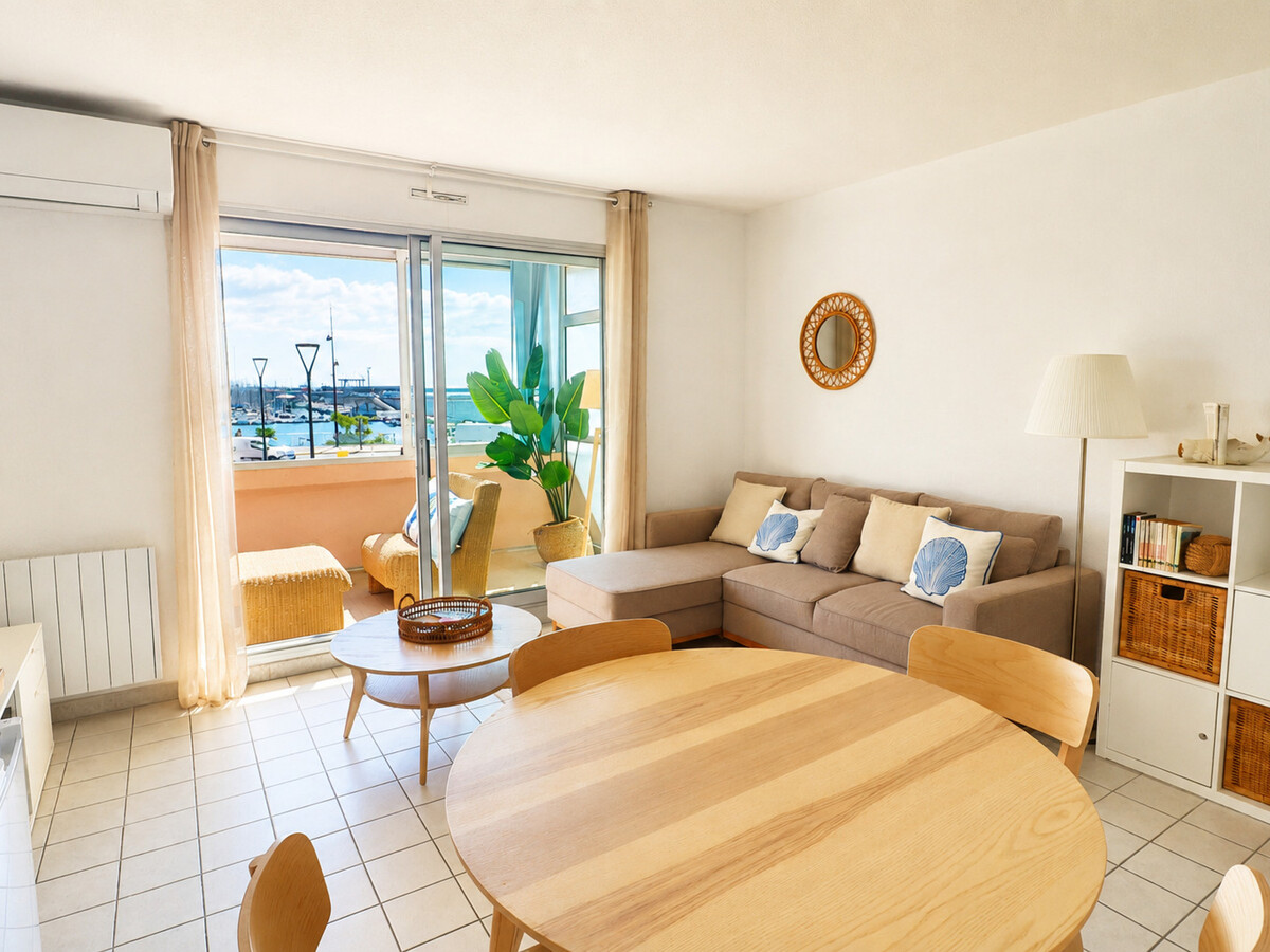 T2 climatisé Sète avec garage privé et loggia vue port - Photo 2
