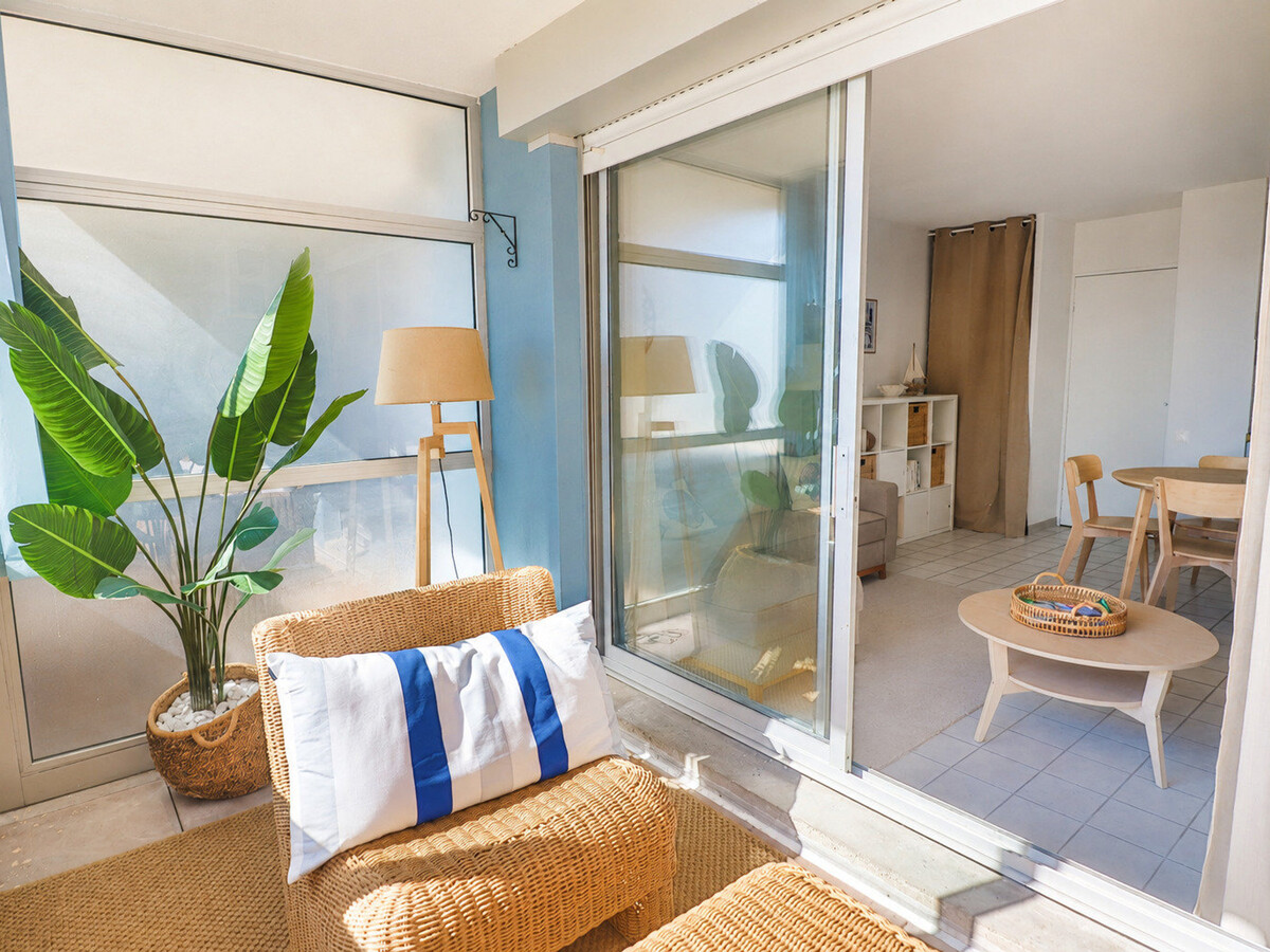 T2 climatisé Sète avec garage privé et loggia vue port - Photo 7