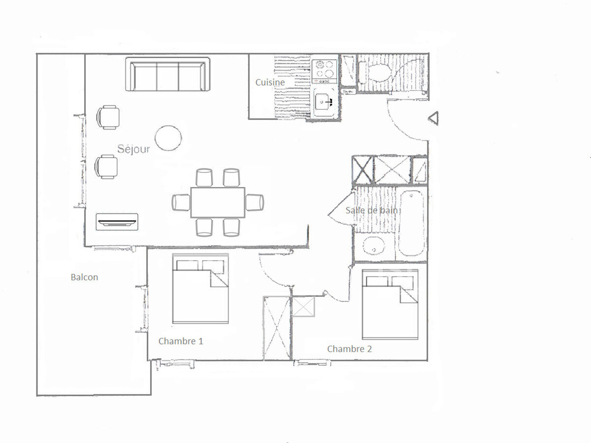 Appartement 3 pièces rénové avec balcon et vue montagne - Photo 10