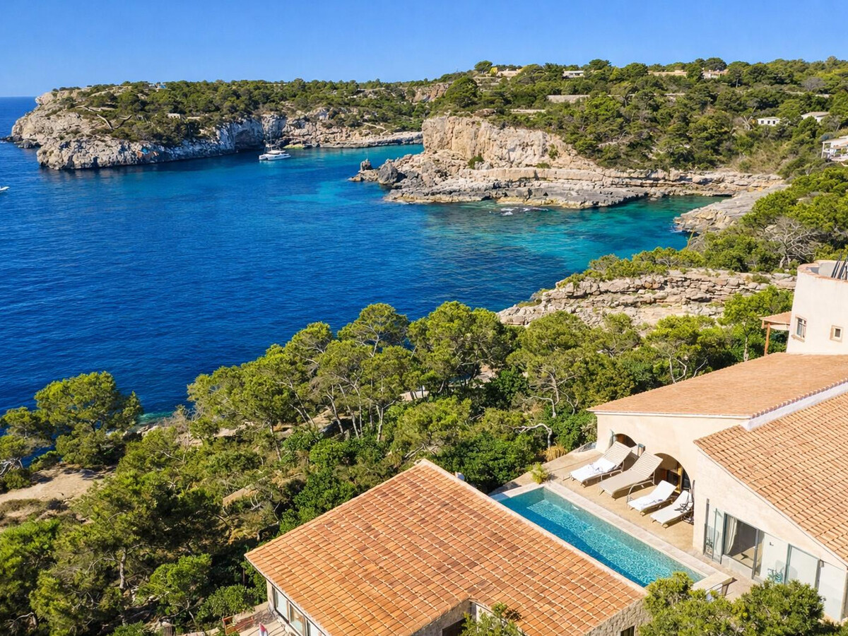 Villa Grand Bleu à Santanyí : 500m plage, piscine débordement - Photo 2