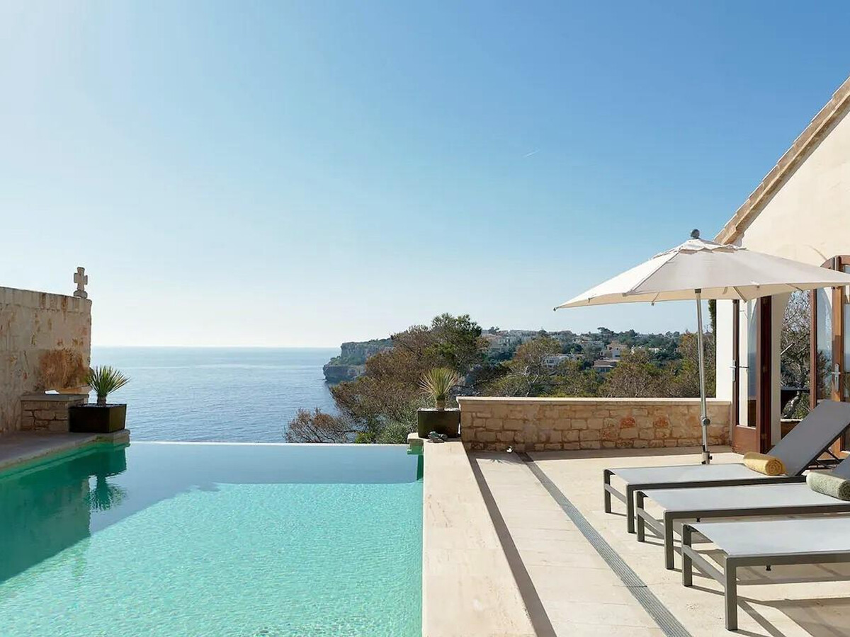 Villa Grand Bleu à Santanyí : 500m plage, piscine débordement - Photo 5