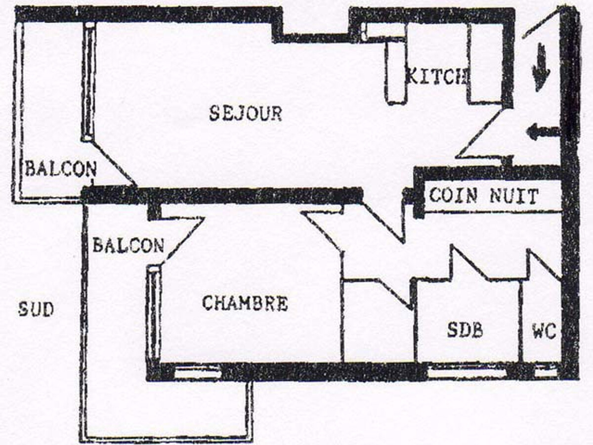 Appartement 6 pers La Clusaz, balcon sud et kitchenette - Photo 11