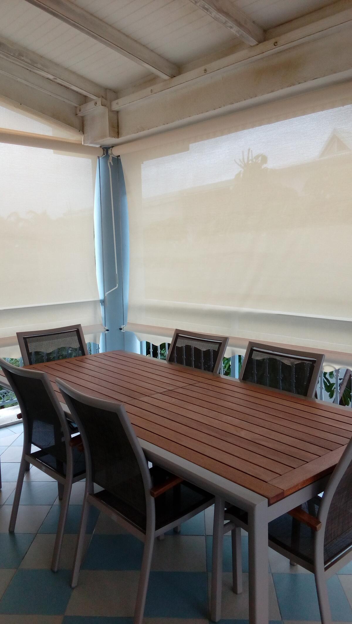 Appartement 90 m² Saint-François, terrasse avec vue mer - Photo 25