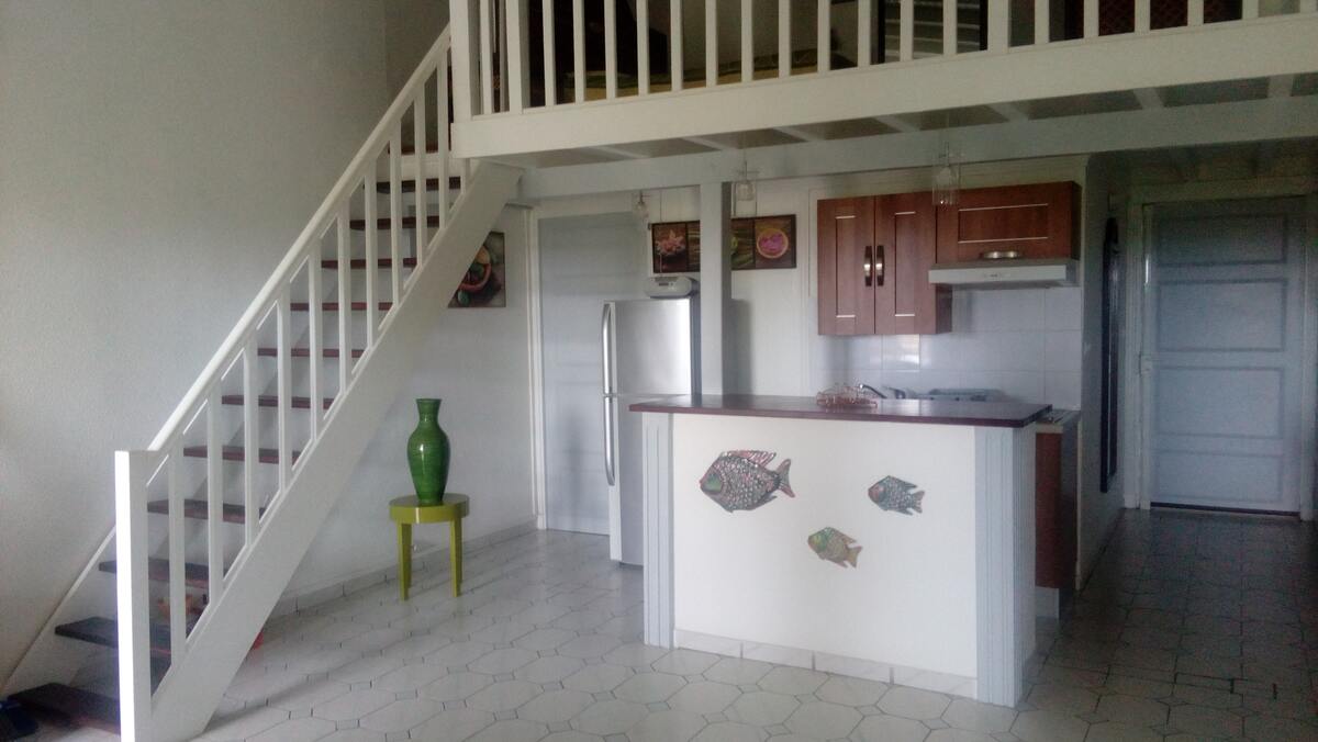 Appartement 90 m² Saint-François, terrasse avec vue mer - Photo 28