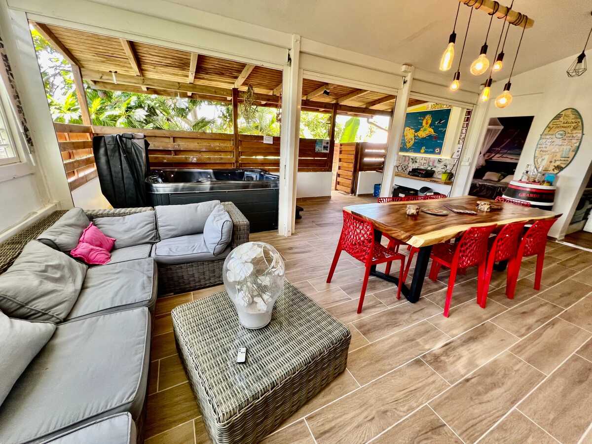 Appartement 136 m² Sainte-Anne, 10 pers, vue mer et jacuzzi - Photo 35