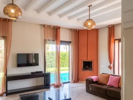 Villa avec piscine privée et vue montagne à Marrakech, 8 pers. : photo 4