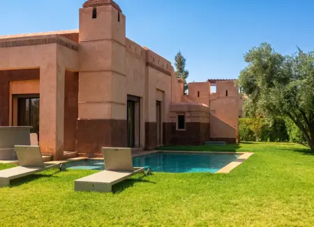Villa avec piscine privée et vue montagne à Marrakech, 8 pers. : photo 9