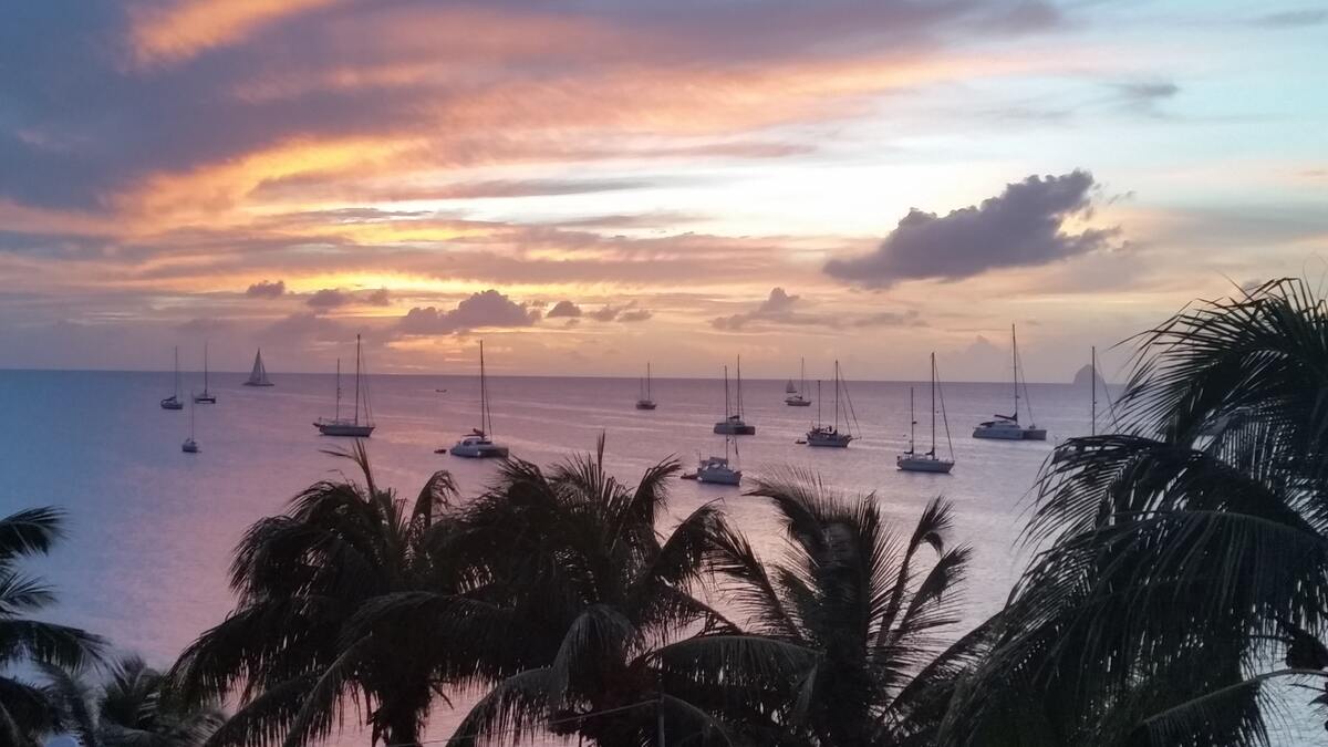 Studio 30 m² vue mer à Sainte-Anne, balcon privé - Photo 19