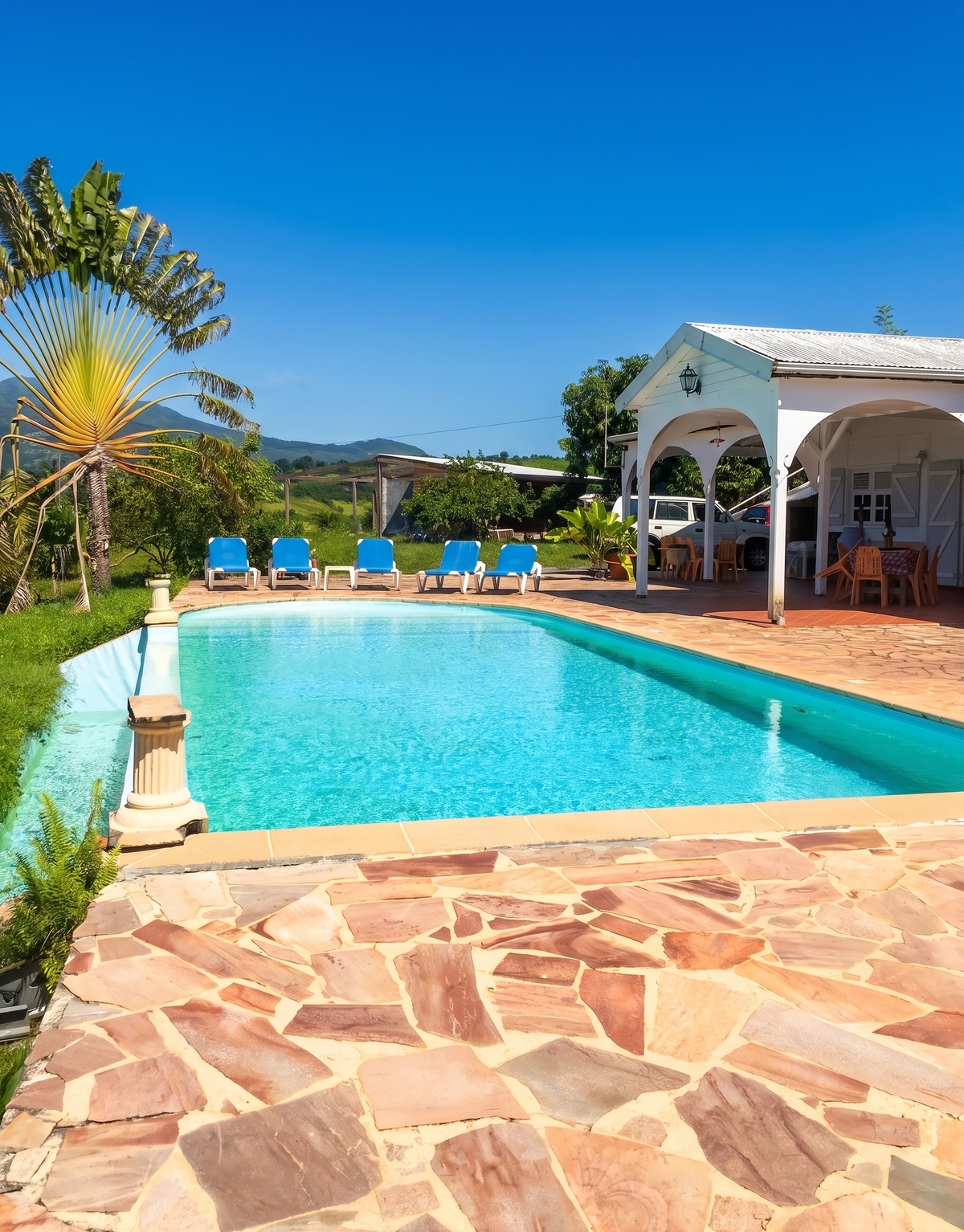 Villa 6 pers. avec piscine privée et vue mer au Carbet - Photo 1