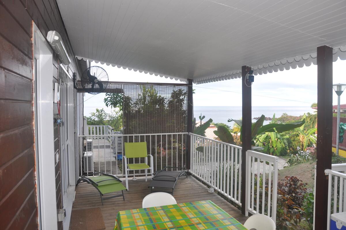 Bungalow 5 pers. vue mer et terrasse à Bouillante - Photo 1