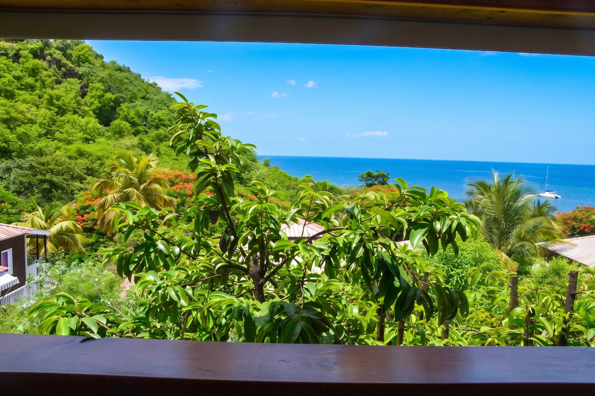 Bungalow 4 pers. à Bouillante, terrasse vue mer à 5 min de plage - Photo 4