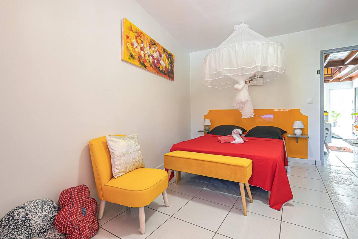 Villa avec piscine privée et vue montagne à Pointe-Noire - Photo 14