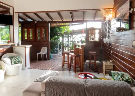 Maison avec piscine partagée et vue mer à Pointe-Noire, 6 pers. : photo 5