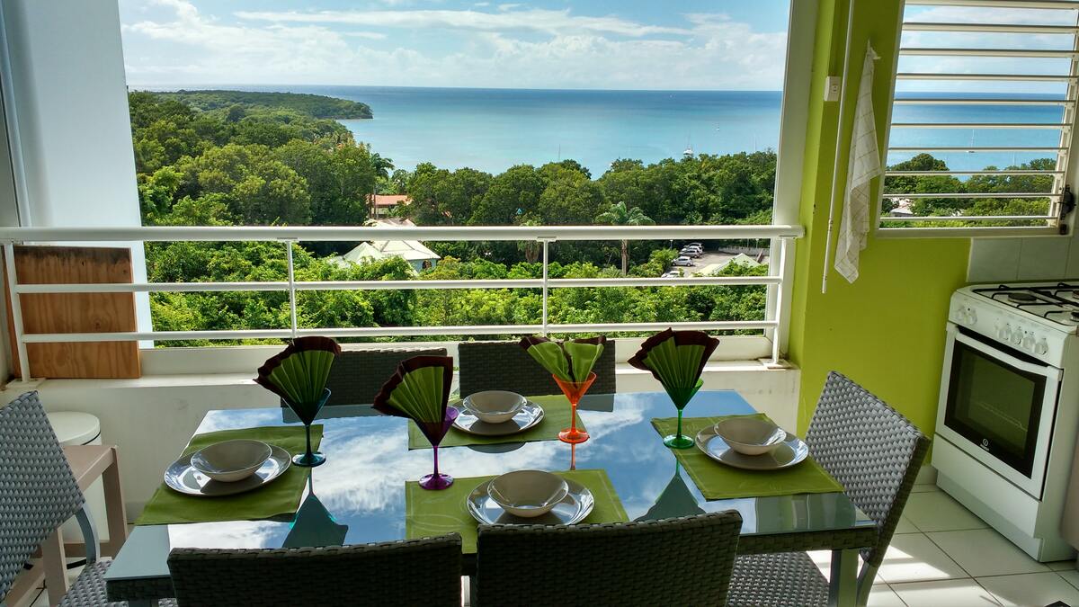 Appartement 43 m² vue mer à Sainte-Anne, piscine - Photo 1