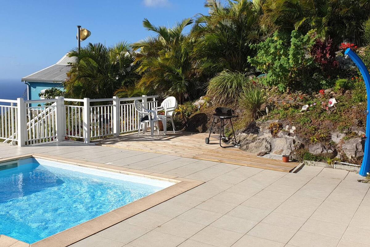 Villa avec piscine privée et vue mer au Diamant, Martinique - Photo 1