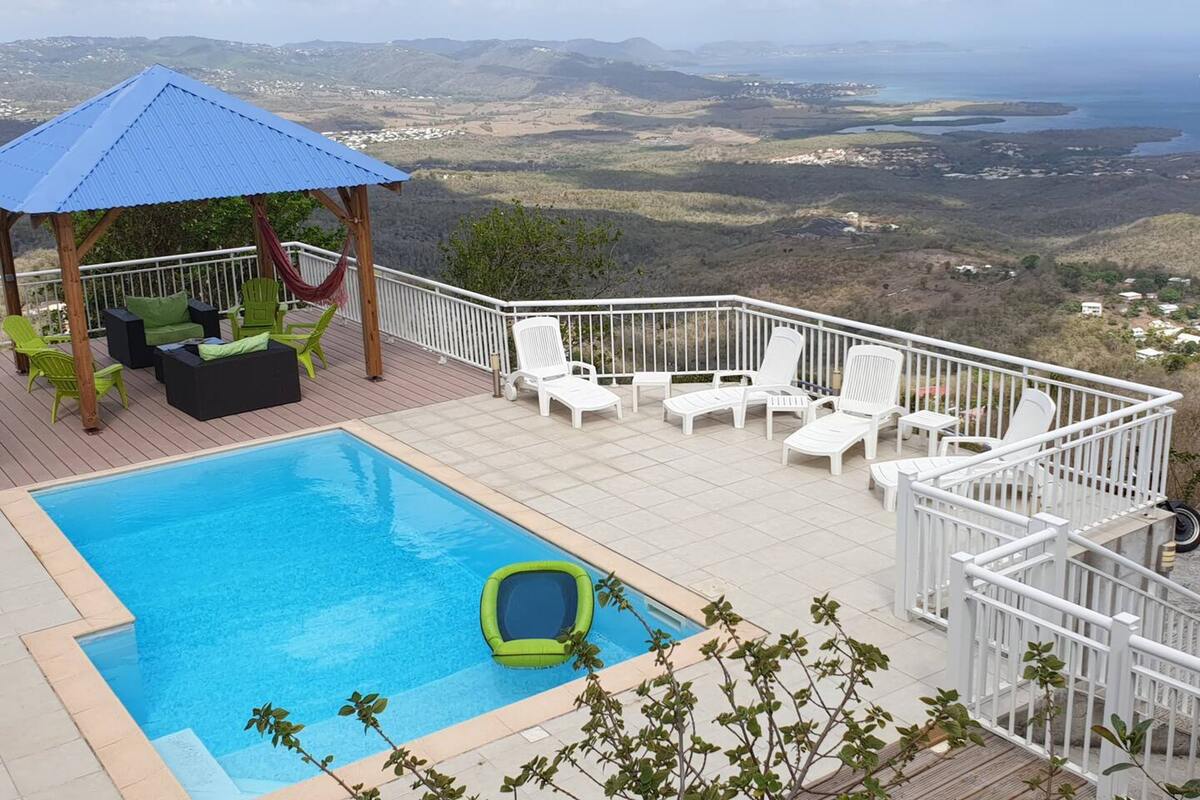 Villa avec piscine privée et vue mer au Diamant, Martinique - Photo 37