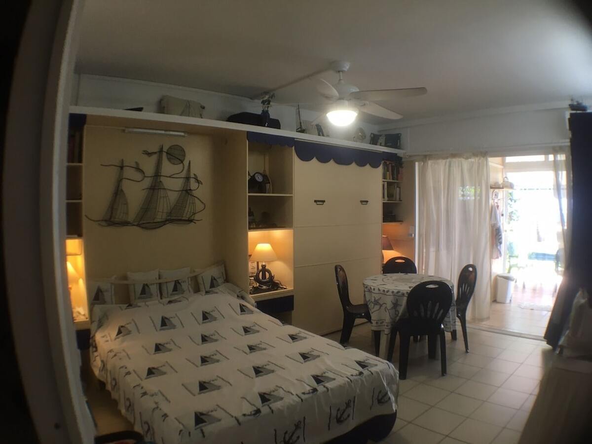 Appartement 38 m² vue mer au Moule, terrasse et barbecue - Photo 7