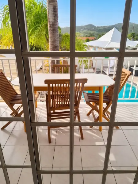 Studio Sainte-Anne avec piscine partagée et terrasse, Martinique : photo 10