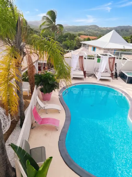 Studio Sainte-Anne avec piscine partagée et terrasse, Martinique : photo 21