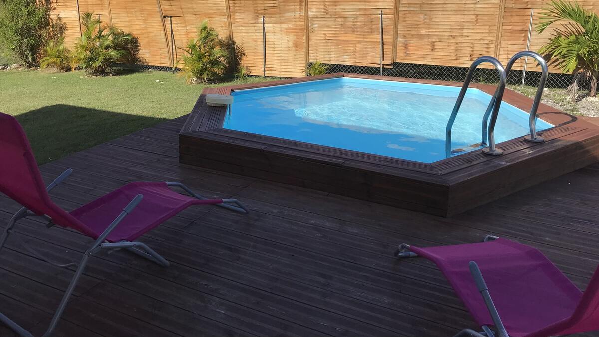 Villa avec piscine privée au Moule - 5 personnes - Photo 18