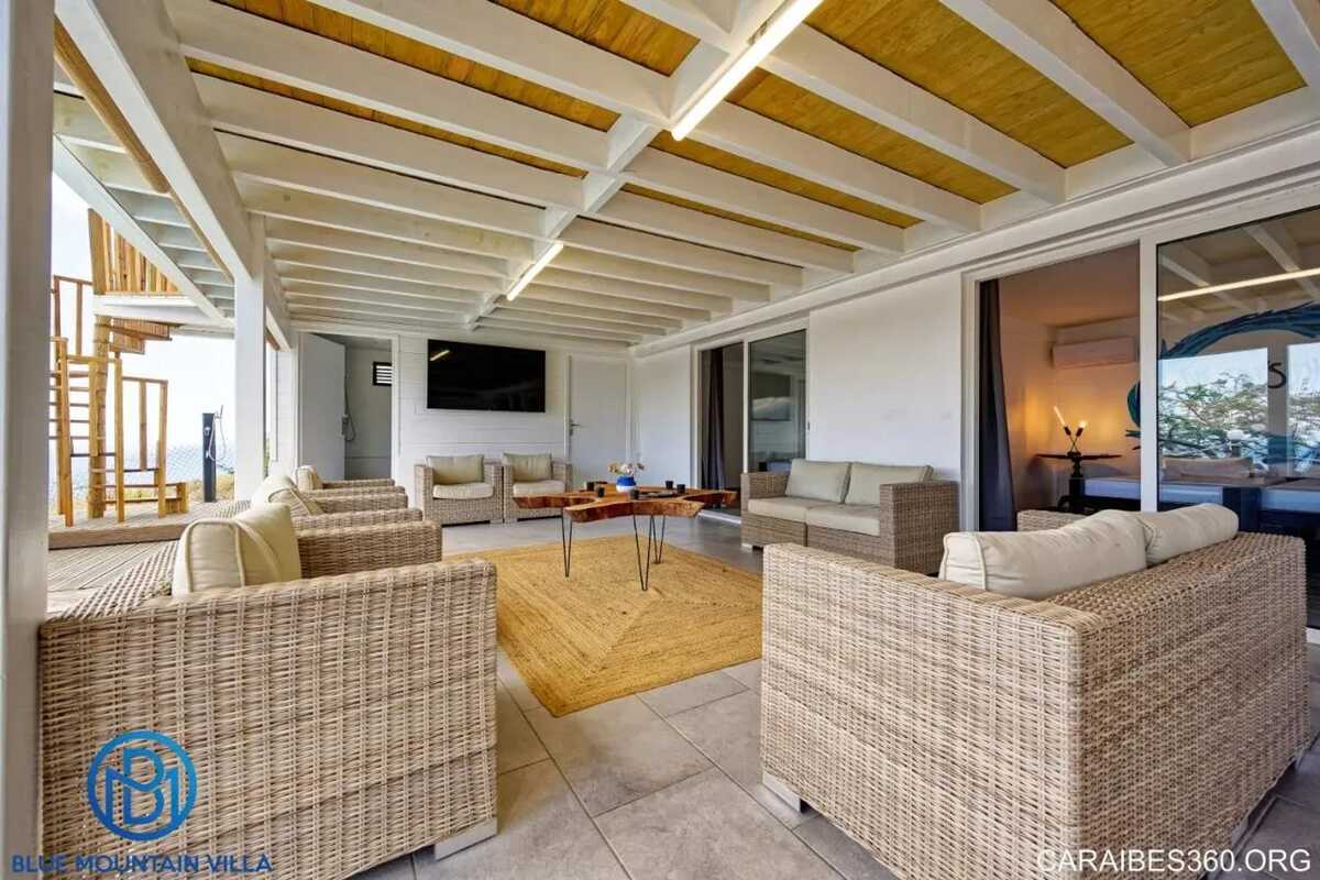 Villa avec piscine privée, vue mer et montagne au Carbet - Photo 5