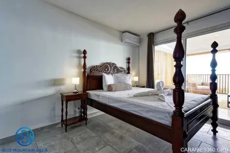 Villa avec piscine privée, vue mer et montagne au Carbet : photo 8