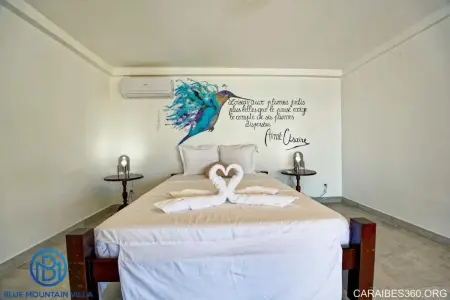 Villa avec piscine privée, vue mer et montagne au Carbet : photo 27