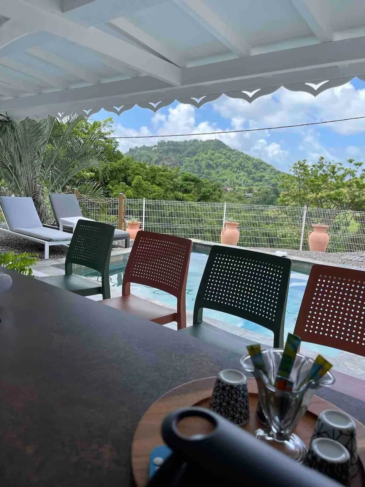 Villa Le François avec piscine privée, vue mer - Photo 21