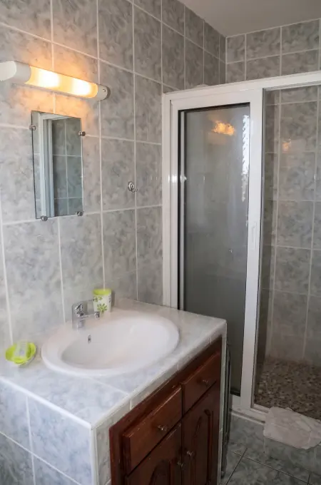 Appartement 3 chambres vue mer et montagne, jardin clos, Petite Île : photo 25