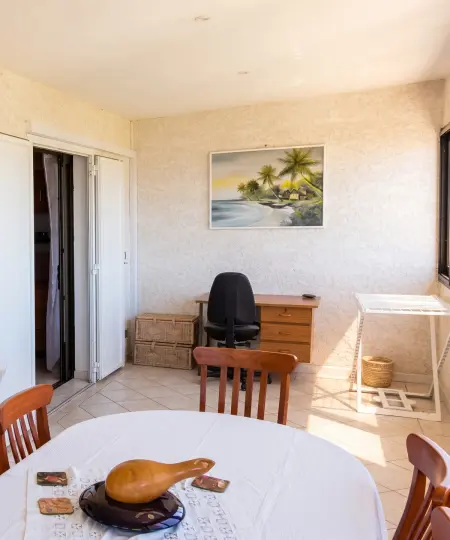 Appartement 3 chambres vue mer et montagne, jardin clos, Petite Île : photo 32